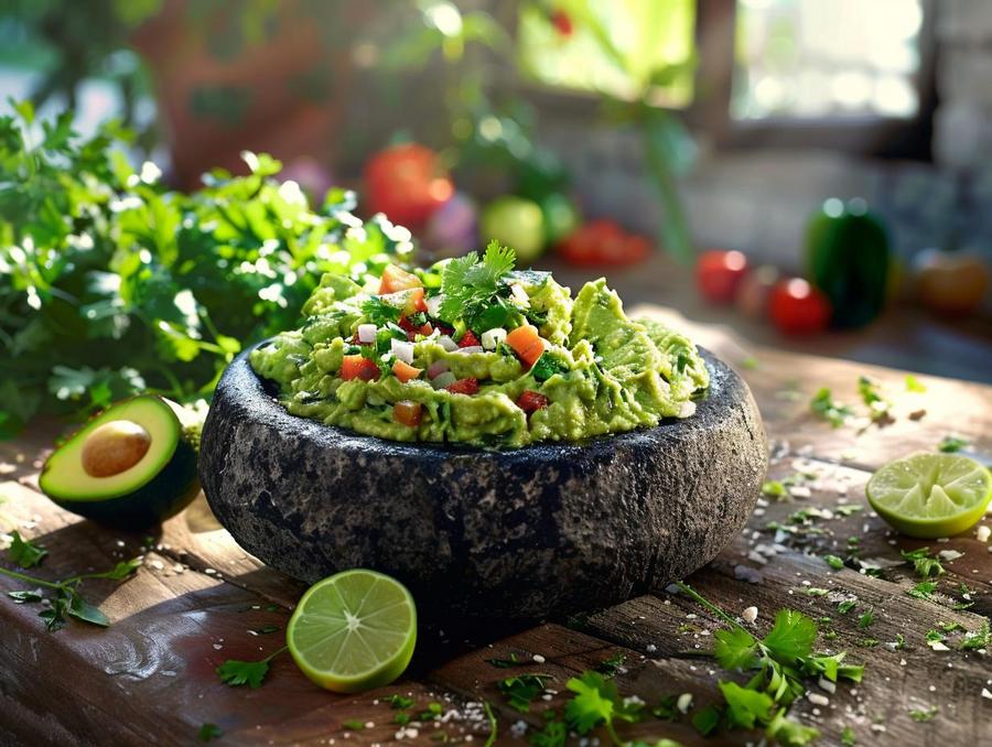 Alt text: Easy guacamole recipe preparation guide, simple and delicious.