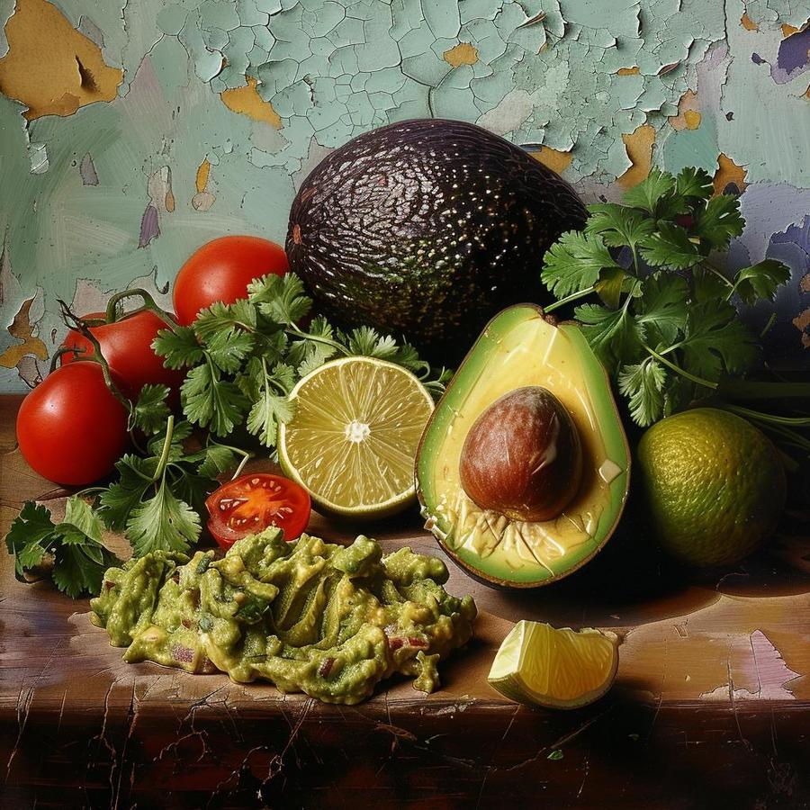 Image alt text: A bowl of ripe avocados and fresh tomatoes for holy guacamole recipe.
