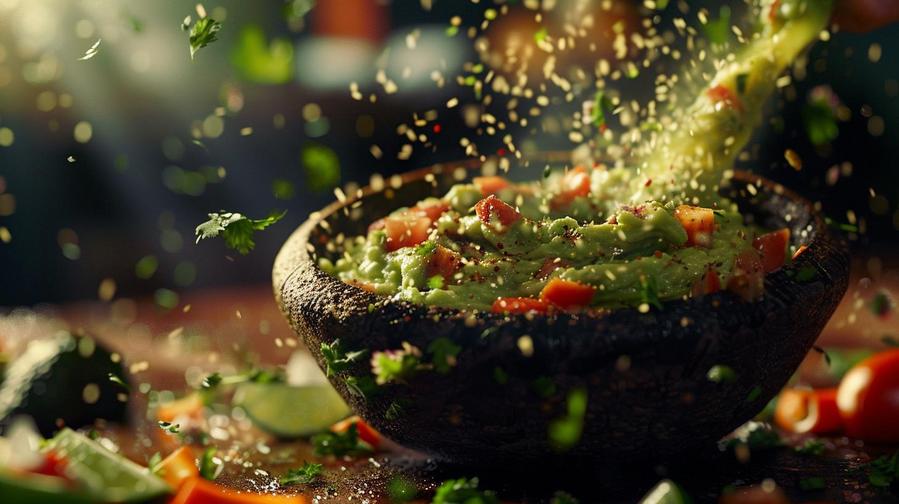 "Explore the absolute best guacamole recipe in the world with serving suggestions."
