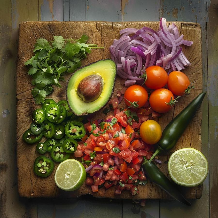 Alt text: "Mixing Your Guacamole: Easy guacamole recipe with one avocado preparation process"