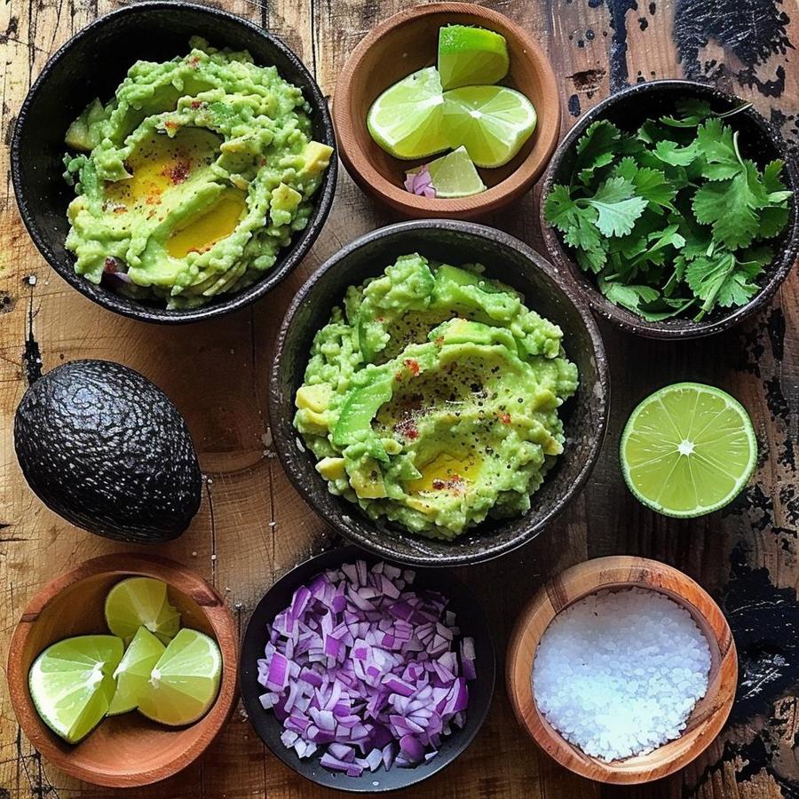 Alt text: Mixing Your Guacamole, the perfect blend for a guacamole recipe with one avocado.